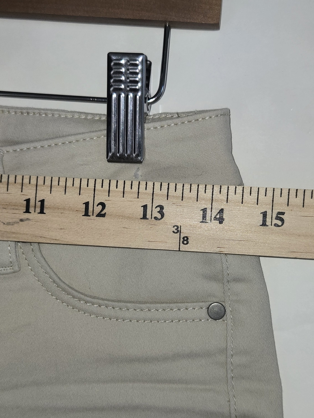 D. Jeans igh-Rise Beige Ankle Jeans - Classic Neutral Slim Fit Size 6. - Picture 8 of 11